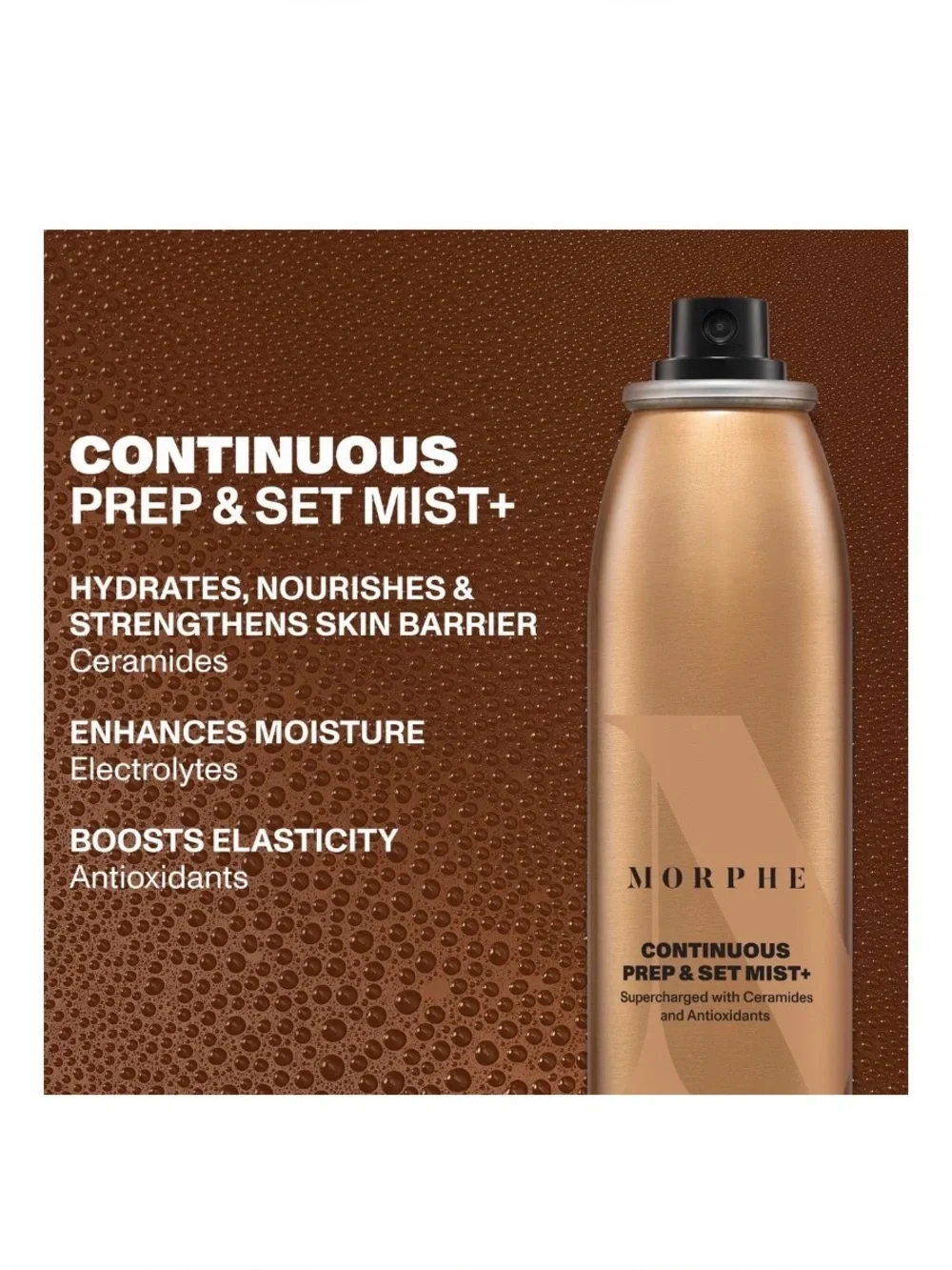 Morphe Continuous Prep & Set Mist+ Setting Spray Primer 2.8 oz